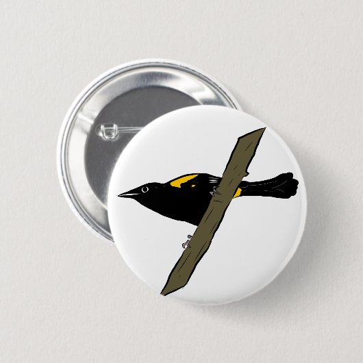 Puerto Rican Oriole Ronde Button 5,7 Cm (Voorkant /achterkant)