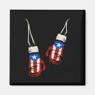 Puerto Rican Puerto Rico Boxing Glove Flag T Shir Magneet