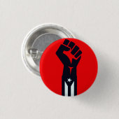 Puerto Rican Resistance Fist Ronde Button 3,2 Cm (Voorkant /achterkant)