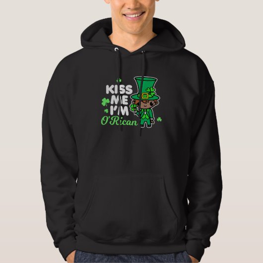 Puerto Rican St Patrick s Day O Rican Puerto Rico  Hoodie (Voorkant)
