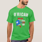 Puerto Rican St. Patrick's Day Shirt O'Rican Shamr (Voorkant)