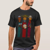Puerto Rican Three Kings with Musical Parranda T-shirt (Voorkant)