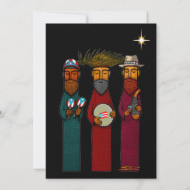 Puerto Rican Three Wise Men – Parranda Feestdagenkaart