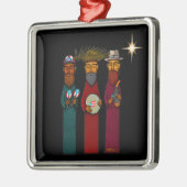 Puerto Rican Three Wise Men – Parranda Metalen Ornament (Links)