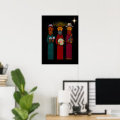 Puerto Rican Three Wise Men – Parranda Poster (Thuiskantoor)