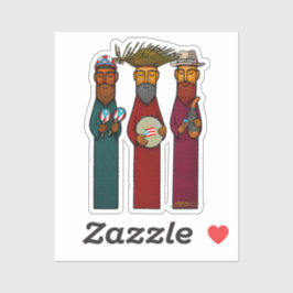 Puerto Rican Three Wise Men – Parranda Sticker