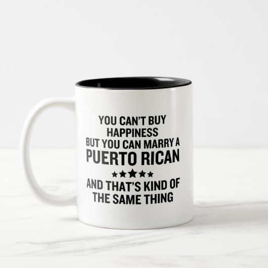 Puerto Rican Tweekleurige Koffiemok (Links)