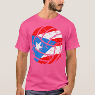 Puerto Rican Volleyball Proud Boricua Flag Puerto T-shirt
