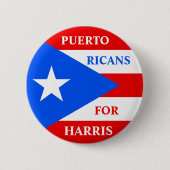 Puerto Ricanen voor Harris Ronde Button 5,7 Cm (Voorkant)