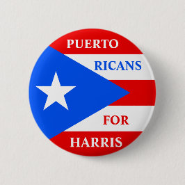 Puerto Ricanen voor Harris Ronde Button 5,7 Cm
