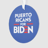 PUERTO RICANS FOR JOE BIDEN ORNAMENT (voorkant)