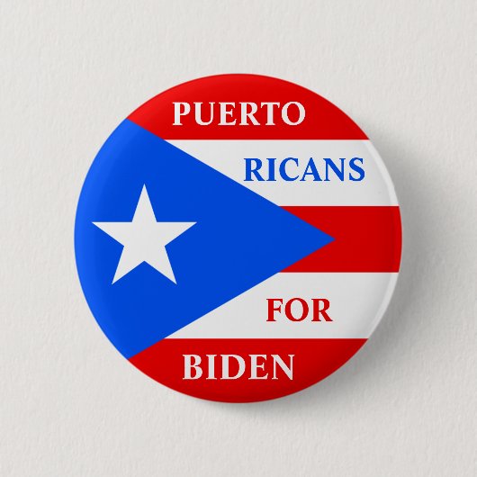 Puerto Ricans voor Biden Ronde Button 5,7 Cm (Voorkant)