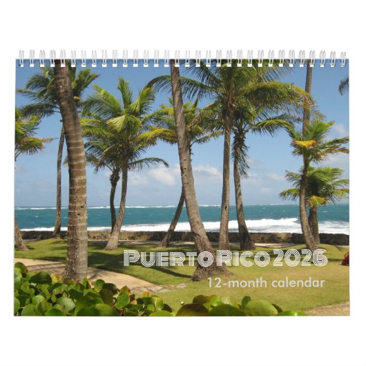 Puerto Rico 12 Months Calendar 2026 Kalender (Hoes)