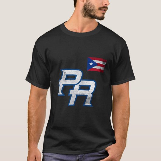Puerto Rico 2023 Baseball Flag Pride PR Boricua Pu T-shirt (Voorkant)