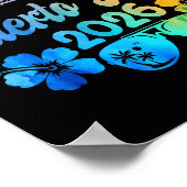 Puerto Rico 2026 Vacation Beach Tie Dye Trip Summe Poster (Hoek)