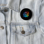 Puerto Rico 2026 Vacation Beach Tie Dye Trip Summe Ronde Button 5,7 Cm (In situ)