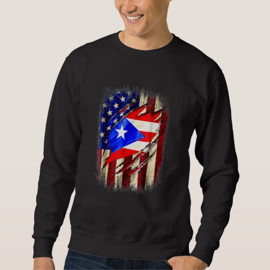 Puerto Rico american flag Trui (Voorkant)