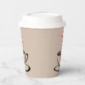 Puerto Rico Aroma Coffee Papieren Bekers (Links)