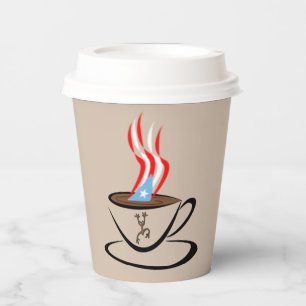 Puerto Rico Aroma Coffee Papieren Bekers