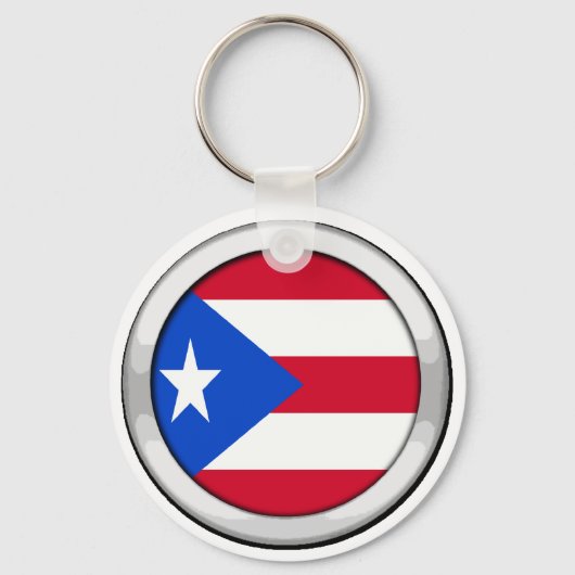 Puerto Rico Badge Sleutelhanger (Voorkant)