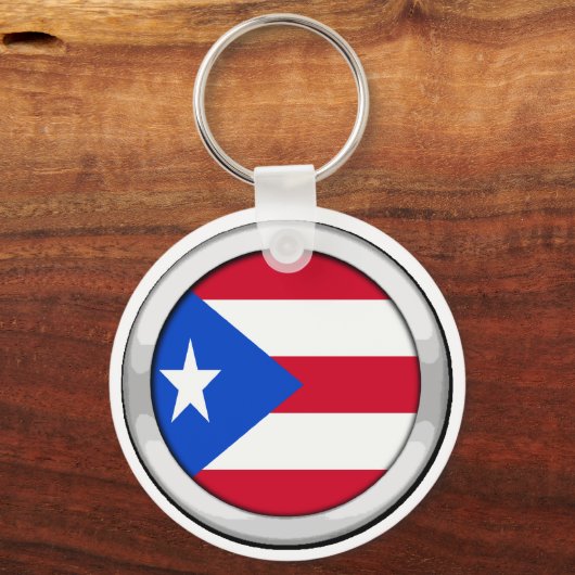 Puerto Rico Badge Sleutelhanger (Voorkant)