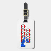 Puerto Rico Bagagelabel (Voorkant verticaal)