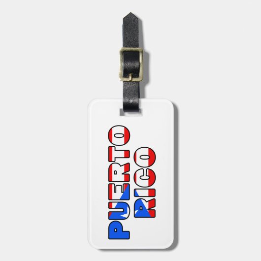 Puerto Rico Bagagelabel (Voorkant verticaal)