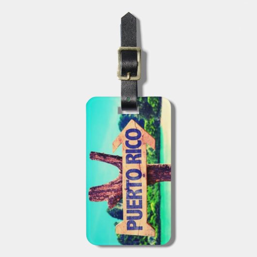 Puerto Rico Bagagelabel (Voorkant verticaal)