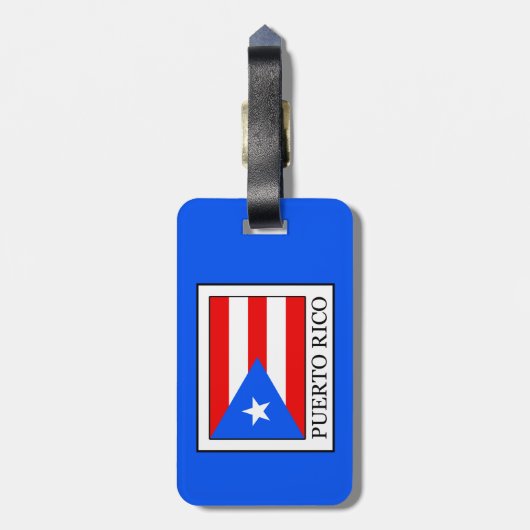 Puerto Rico Bagagelabel (Achterkant verticaal)