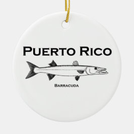 Puerto Rico Barracuda Keramisch Ornament