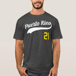 Puerto Rico Baseball 21 voor Santurce Baseball Fan T-shirt