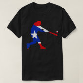 Puerto Rico Baseball PR Batter Classic Flag Boricu T-shirt (Design voorkant)