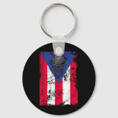 Puerto Rico Basketbal Sleutelhanger (Voorkant)