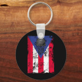 Puerto Rico Basketbal Sleutelhanger (Voorkant)