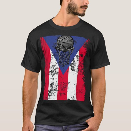 Puerto Rico Basketbal T-shirt (Voorkant)