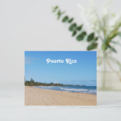 Puerto Rico Beach Briefkaart (Staand voorkant)