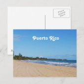 Puerto Rico Beach Briefkaart (Voorkant / Achterkant)