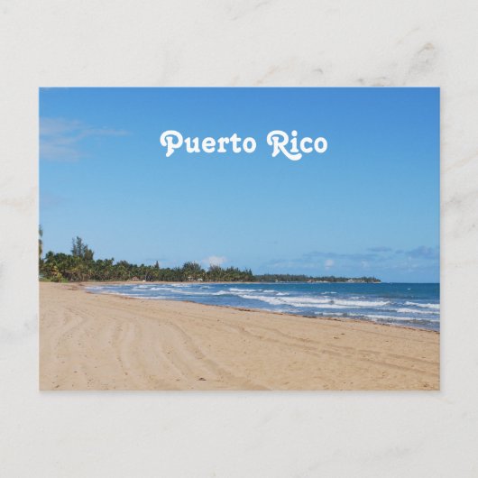 Puerto Rico Beach Briefkaart (Voorkant)