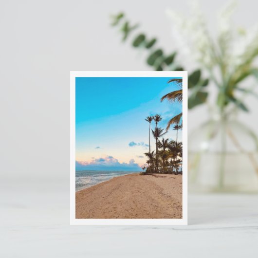 Puerto Rico Beach Briefkaart (Staand voorkant)