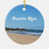 Puerto Rico Beach Keramisch Ornament (Voorkant)