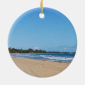Puerto Rico Beach Keramisch Ornament (Achterkant)