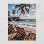 Puerto Rico Beach Ontspan Briefkaart (Voorkant)