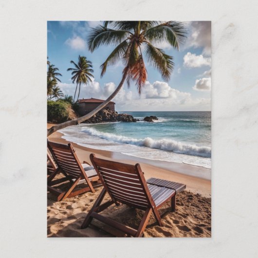 Puerto Rico Beach Ontspan Briefkaart (Voorkant)