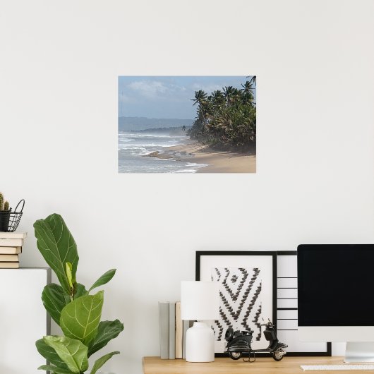 Puerto Rico Beach Poster (Thuiskantoor)