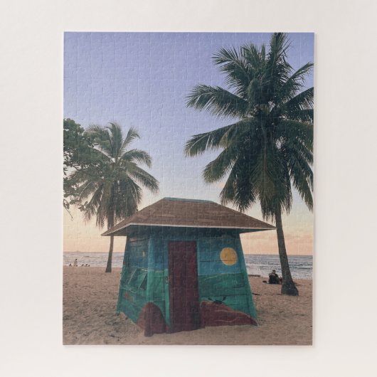 Puerto Rico Beach San Juan Island Sunset Foto Legpuzzel (Verticaal)