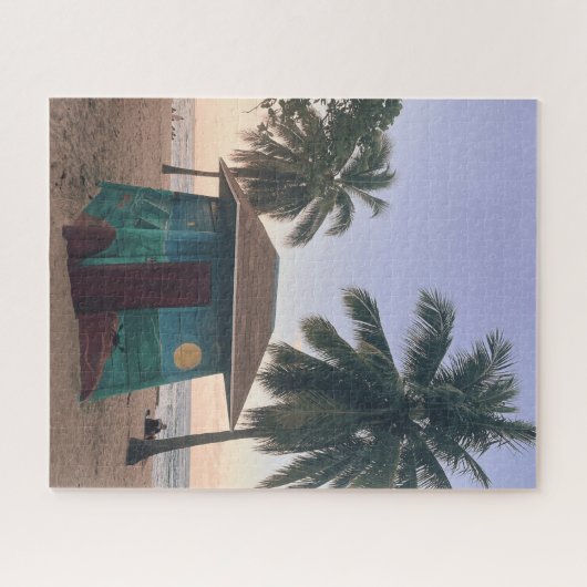 Puerto Rico Beach San Juan Island Sunset Foto Legpuzzel (Horizontaal)