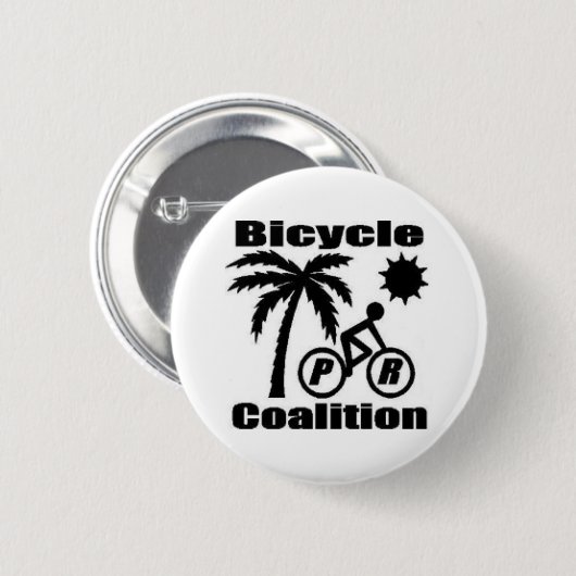 Puerto Rico Bicycle Coalition Button (Voorkant /achterkant)