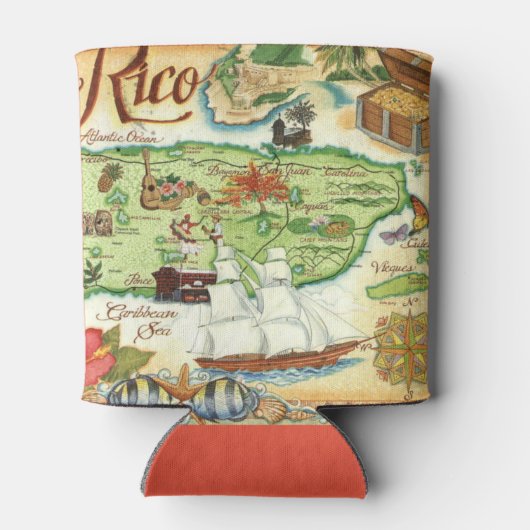 Puerto Rico Blikjeskoeler (Achterkant)