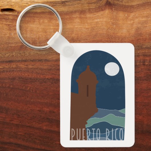 Puerto Rico BOHO Garita at Night Sleutelhanger (Voorkant)