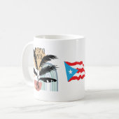 Puerto Rico BOHO Tropisch Koffiemok (Voorkant links)